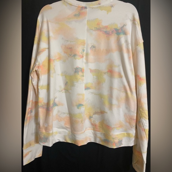 NWT All in Motion crew neck pullover in light pink tie dye, Sz. Lg. - Picture 6 of 7